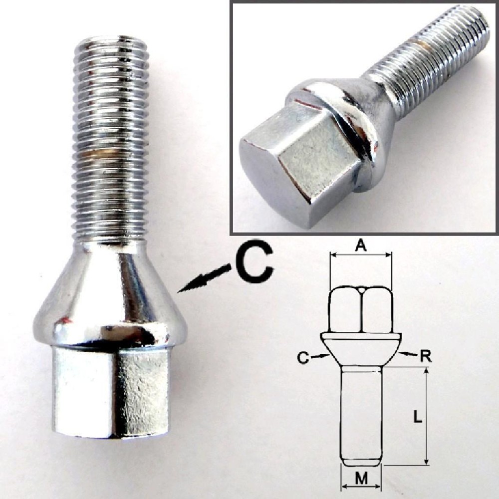 Болт CarVann  M12x1.5  A17  L32  C