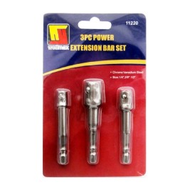 К-т 3бр.преходници за винтоверт 1/4“,3/8“,1/2“