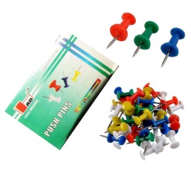 Кабъри канцеларски PVC - цветни 10x50бр./кут.