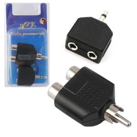 CY-1968 3.5mm M->2x3.5mm F; RCA->2RCA 2бр.20038