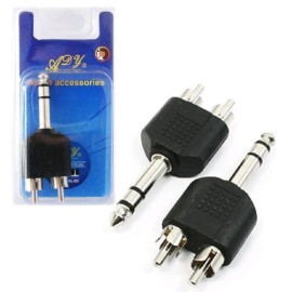 CY-1969 6.35mm СТЕРЕО жак към 2RCA M 1бр.20043