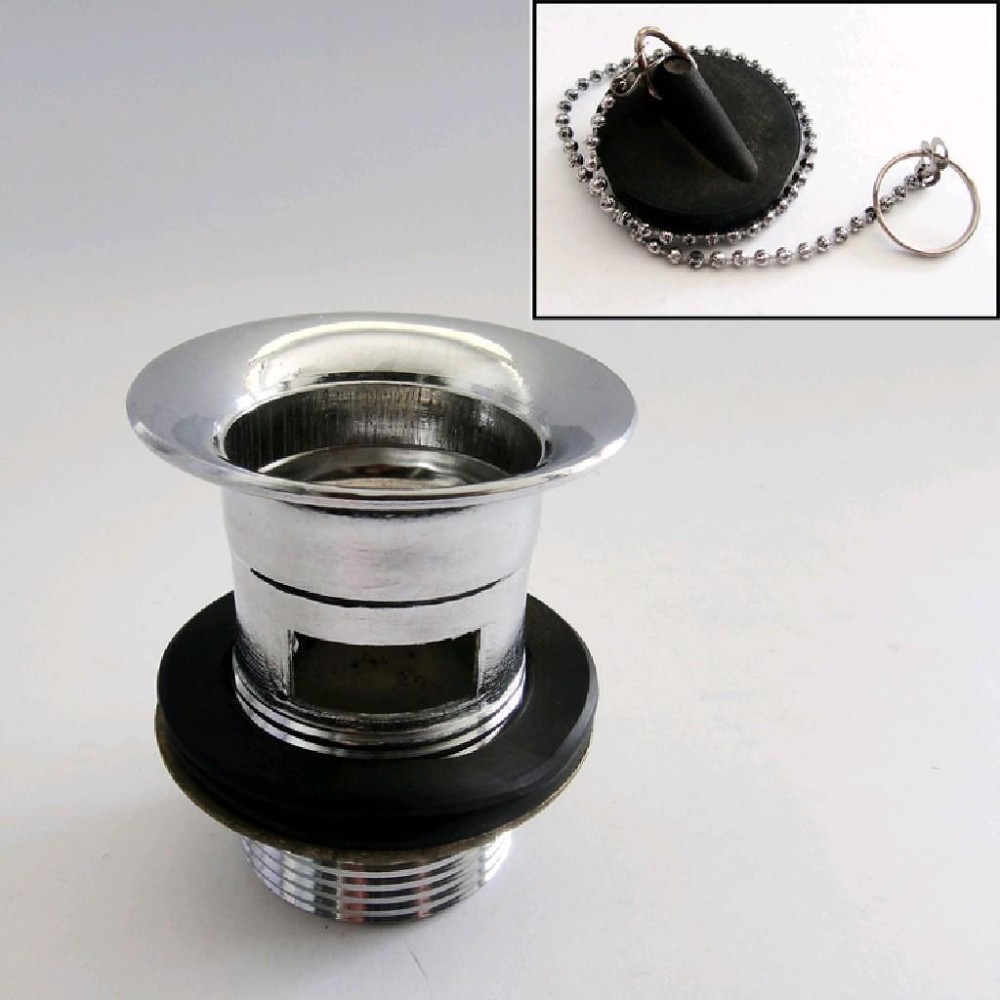 Сифон мивка с преливник,тапа MO-J-003 120g 1 1/4