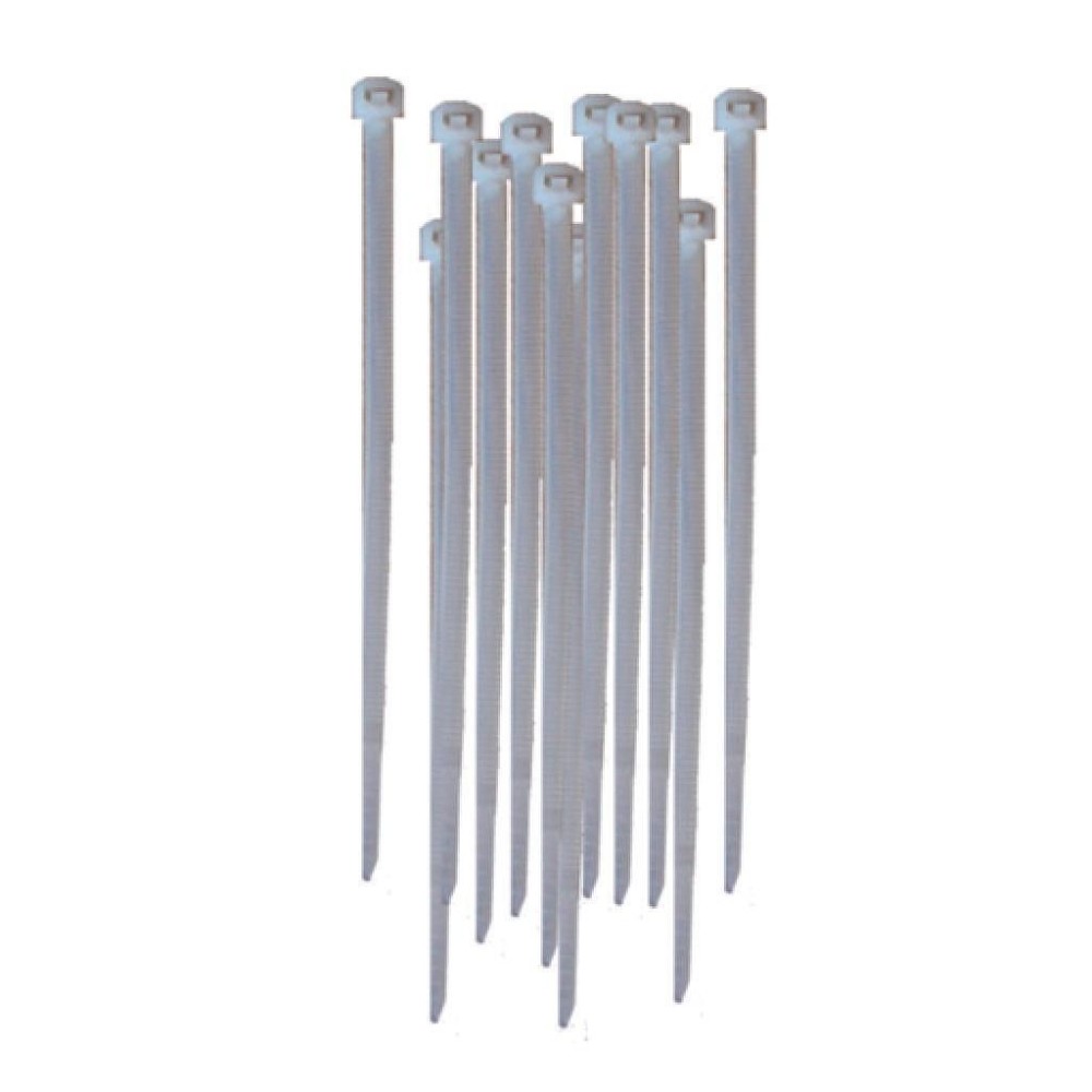 Скоби пластмасови 3.6 x 250mm - бели