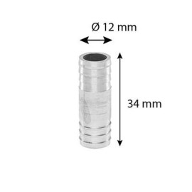 I-съединител (удължител) за маркуч ALU ф12mm