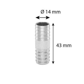 I-съединител (удължител) за маркуч ALU ф14mm