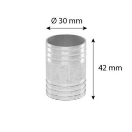 I-съединител (удължител) за маркуч ALU ф30mm