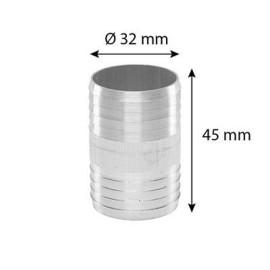 I-съединител (удължител) за маркуч ALU ф32mm