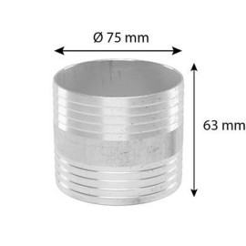 I-съединител (удължител) за маркуч ALU ф75mm