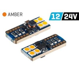 Диоди Т10- VISION WY5W 12/24V 3030SMD 2бр./оранж