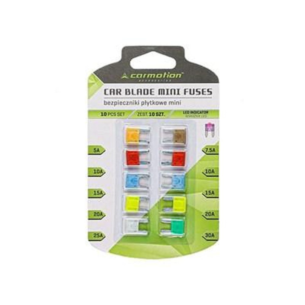 Бушони MINI в блистер-10бр.с LED индикатор